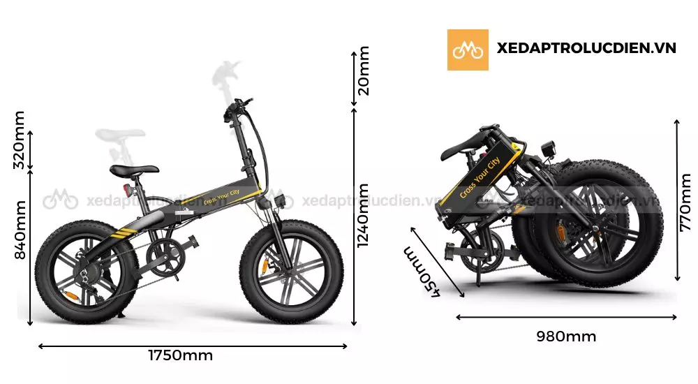 Xe đạp trợ lực điện ADO A20F XE