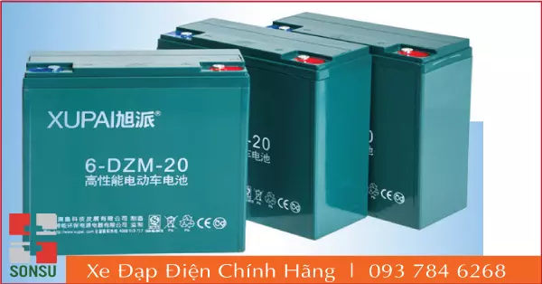 bộ 5 bình ắc quy xe đạp điện