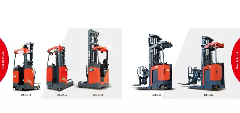 xe nâng điện reach truck nâng cao 6m