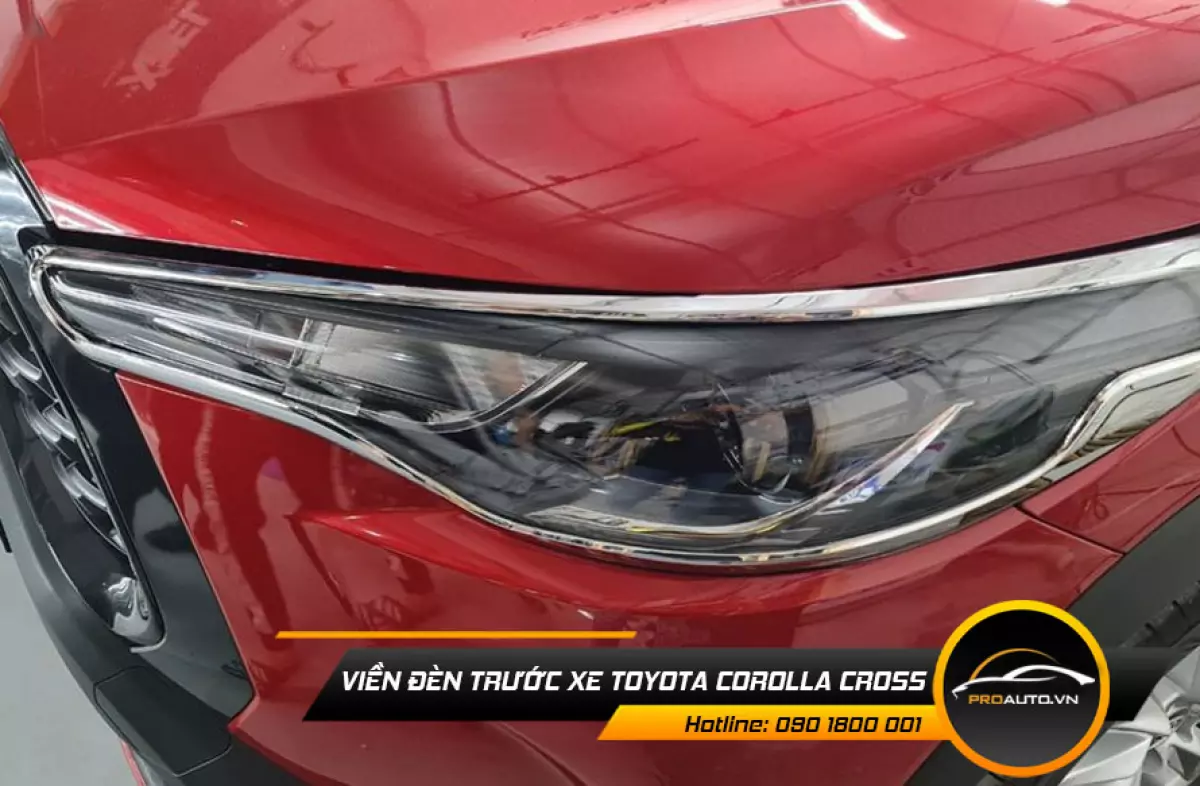 Phụ Kiện Xe Corolla Cross - Viền đèn trước xe