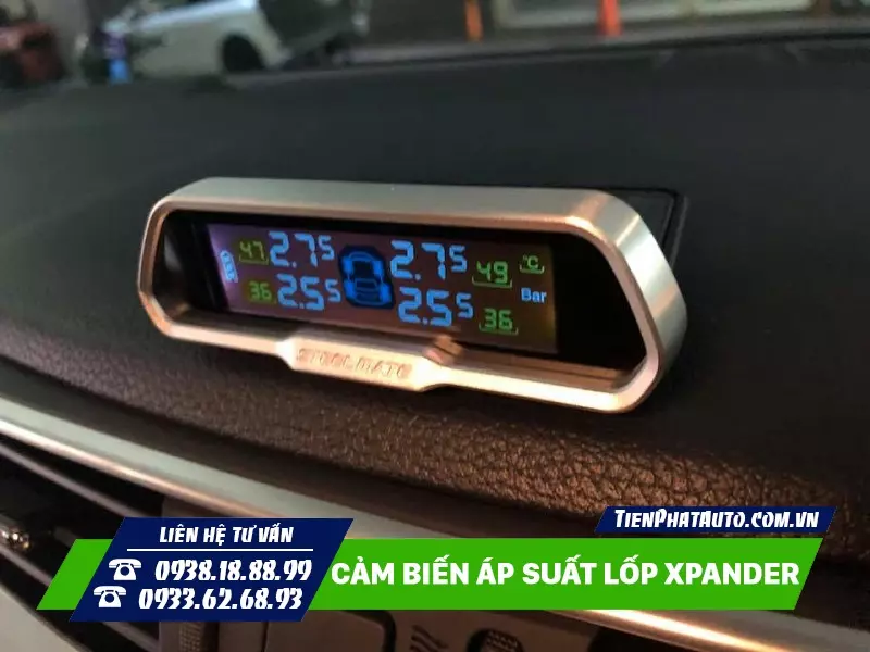 Cảm biến áp suất lốp Xpander 2023 loại đặt trên Taplo xe