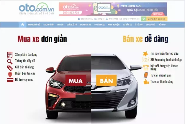 Oto.com.vn - Nơi mua bán ô tô của hàng triệu người dùng cả nước