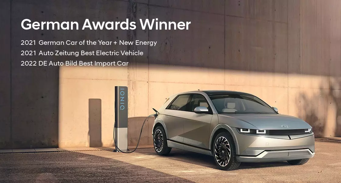 IONIQ 5 - Mẫu xe đình đám của Hyundai giật 03 giải của năm 2022: World Car Of The Year, World Electric Vehicle Of The Year, Word Car Design Of The Year