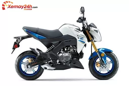 Xe Kawasaki Z125 Pro màu xanh dương