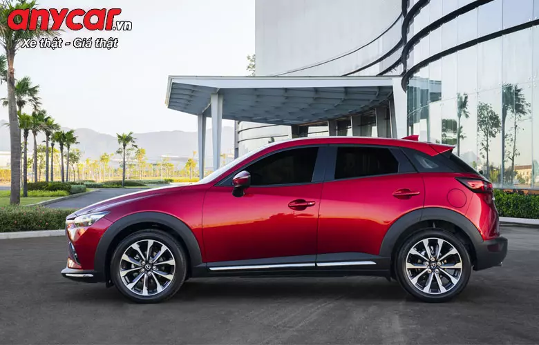 Mazda CX-3 sở hữu chiều dài cơ sở là 2.570mm