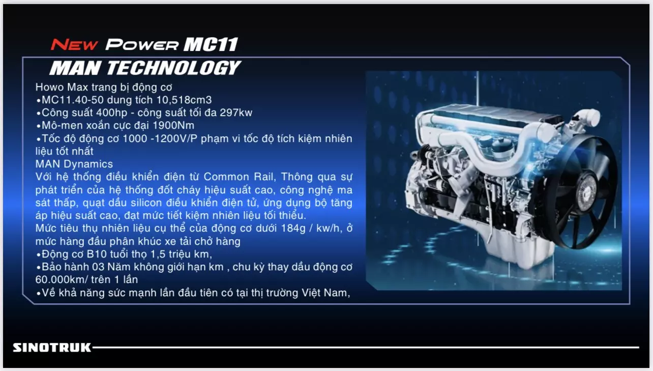 Động cơ hiện đại, bền bỉ theo thời gian