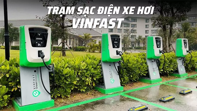 Tại Hà Nội có nhiều trạm sạc xe điện Vinfast