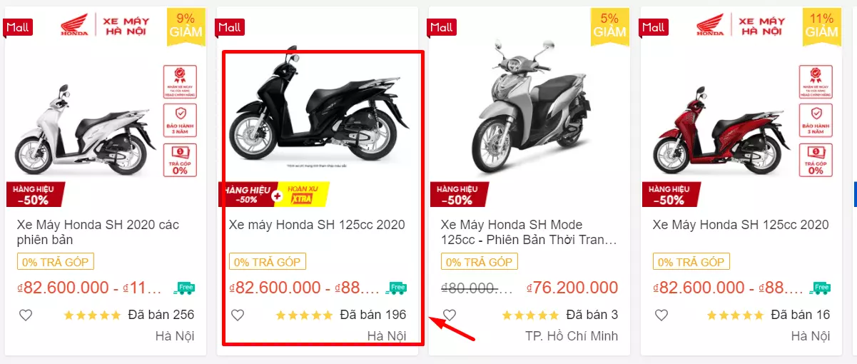 Mua xe SH trả góp lãi suất 0% có mất thêm khoản phí nào không?