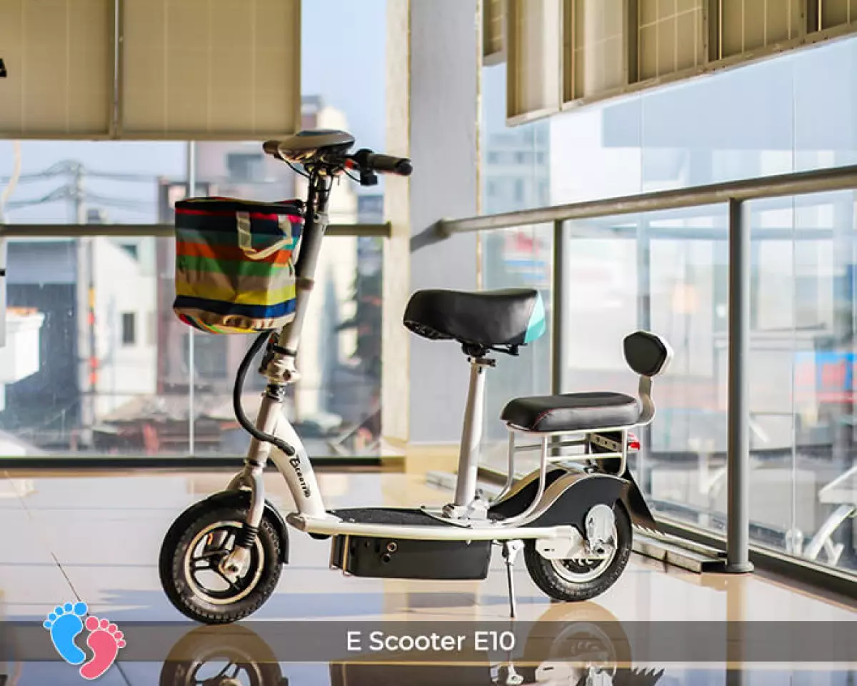 Xe điện E-scooter mini E10 bánh 10 inch