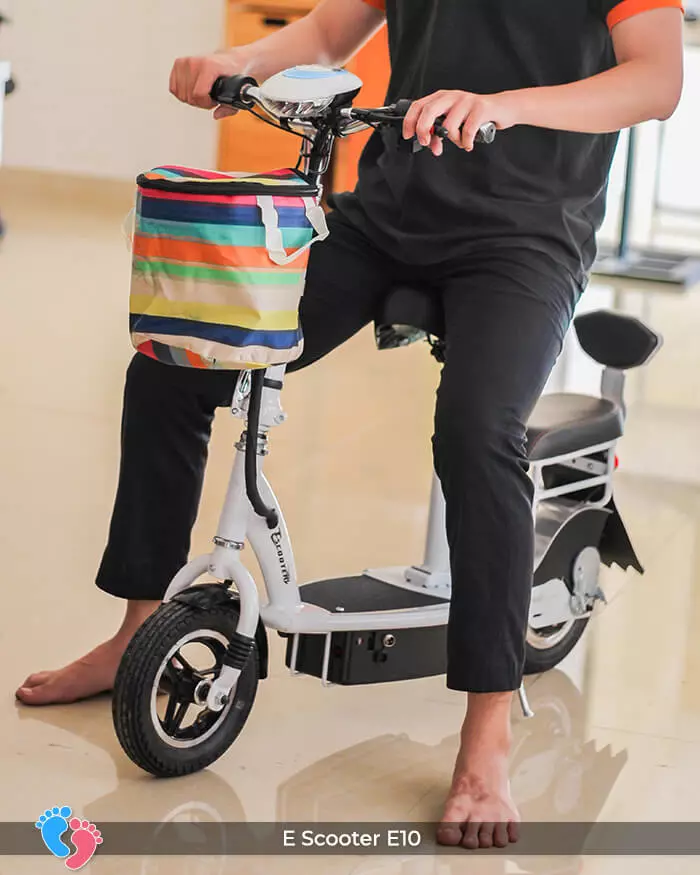 Xe điện E-scooter mini E10 bánh 10 inch 4