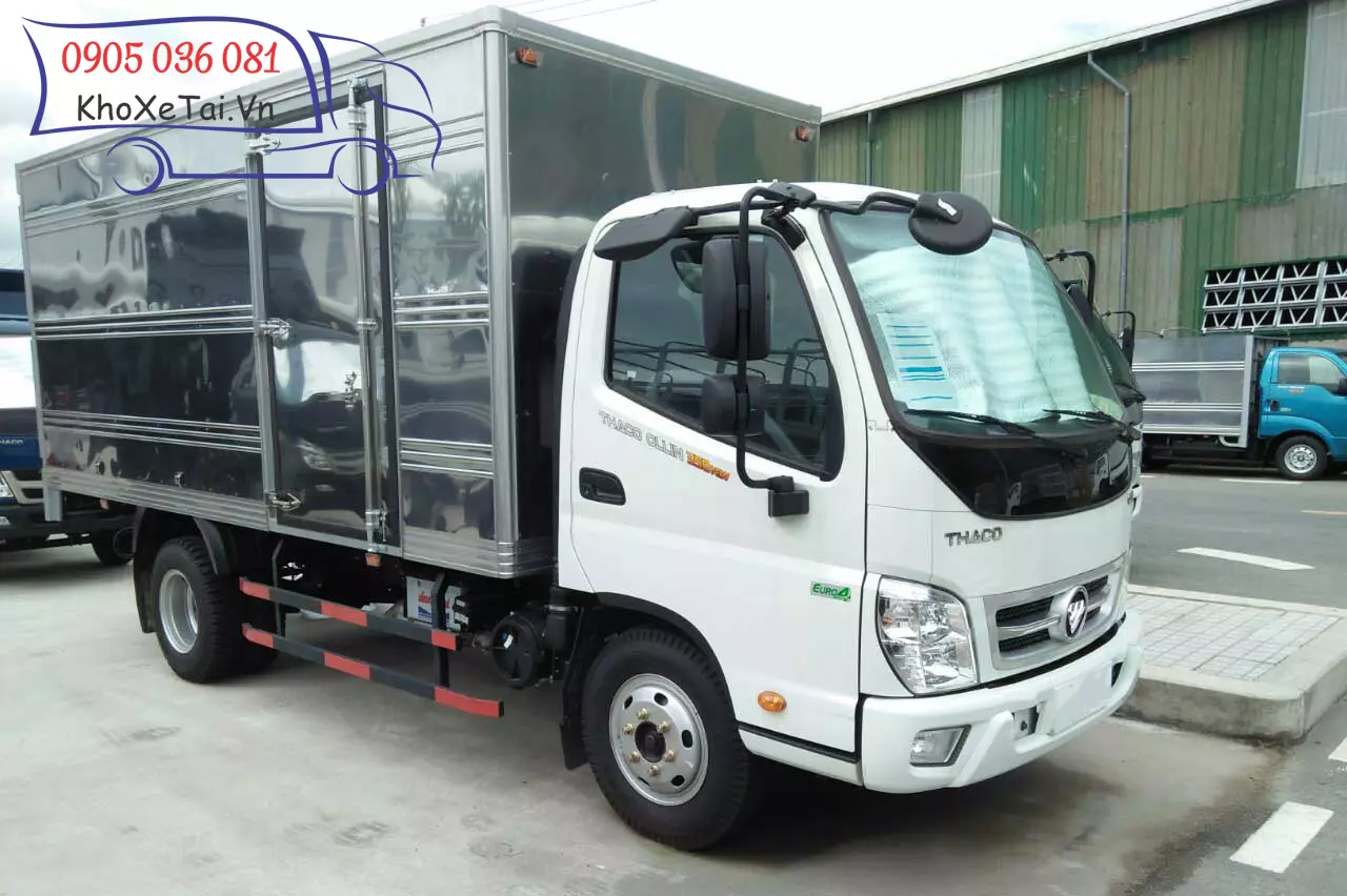 Xe tải Thaco Olin 700 thùng kín vách Inox430.