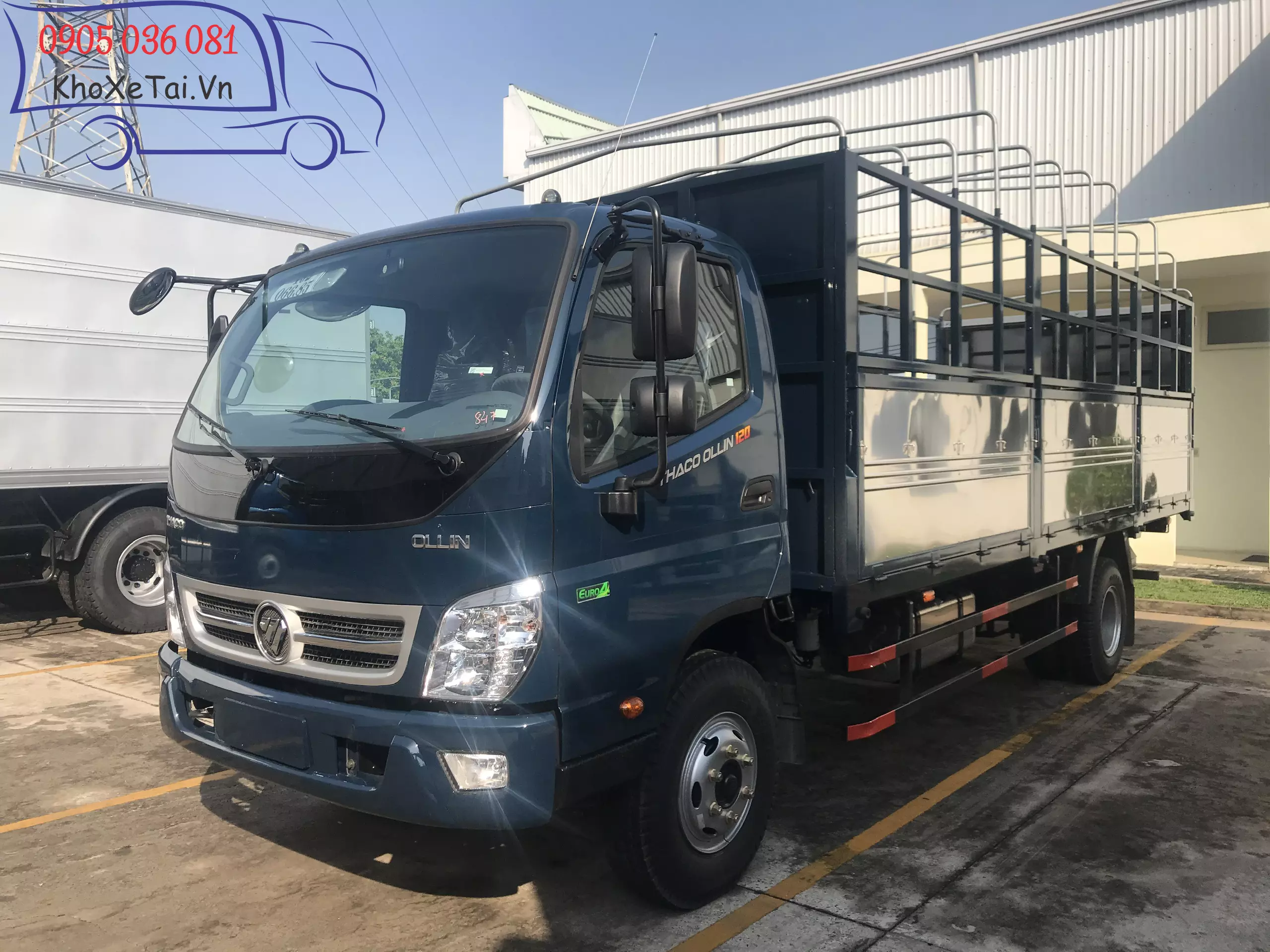 Xe tải Thaco Ollin 120 thùng mui bạt vách Inox430 - M71