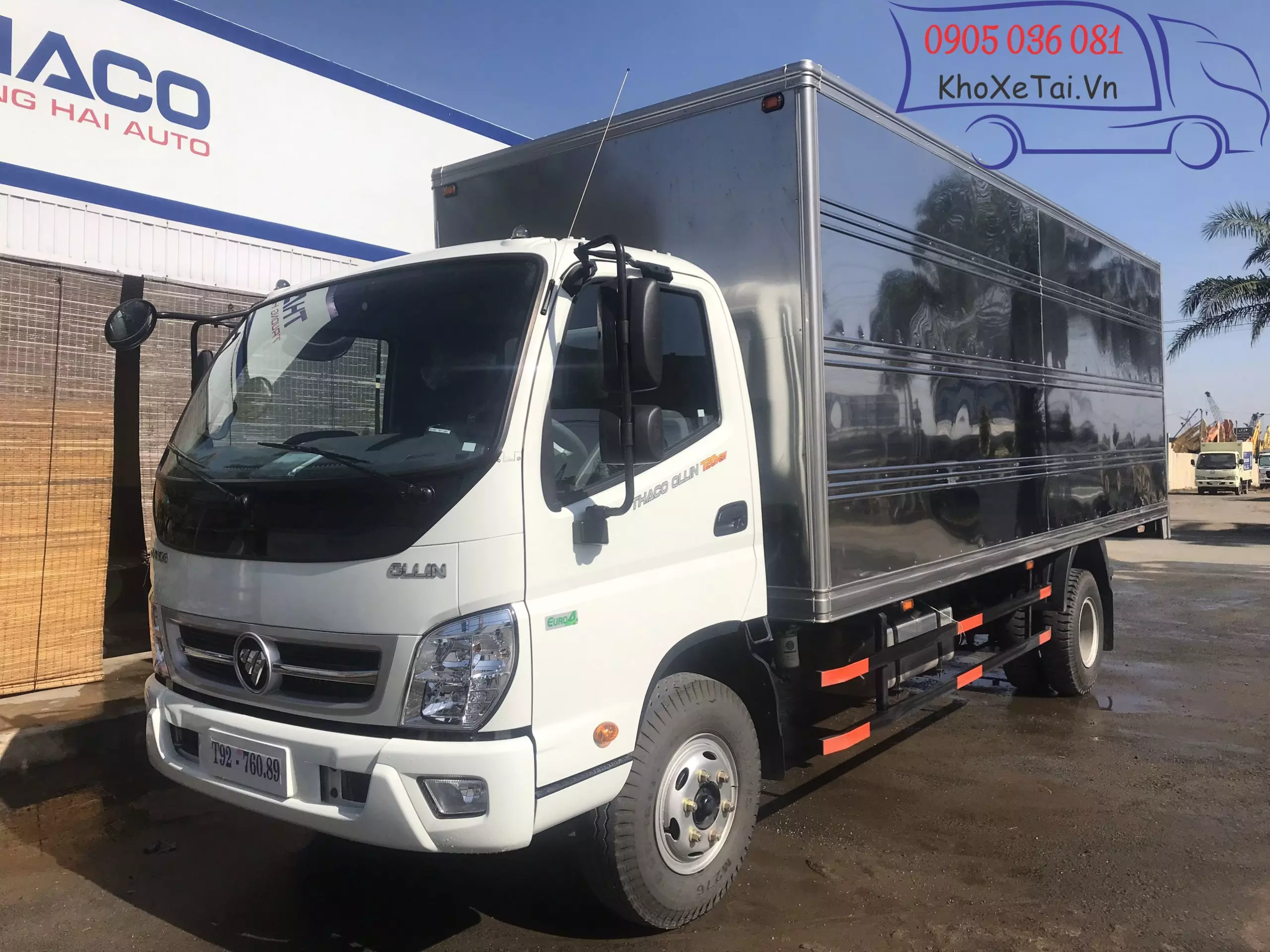 Xe tải Thaco Ollin 120 thùng kín mở 01 cửa hông vách Inox430 - K11
