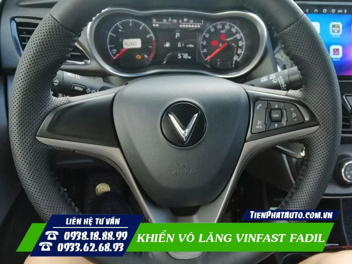 Độ nút khiển vô lăng cho xe Vinfast Fadil bản thiếu