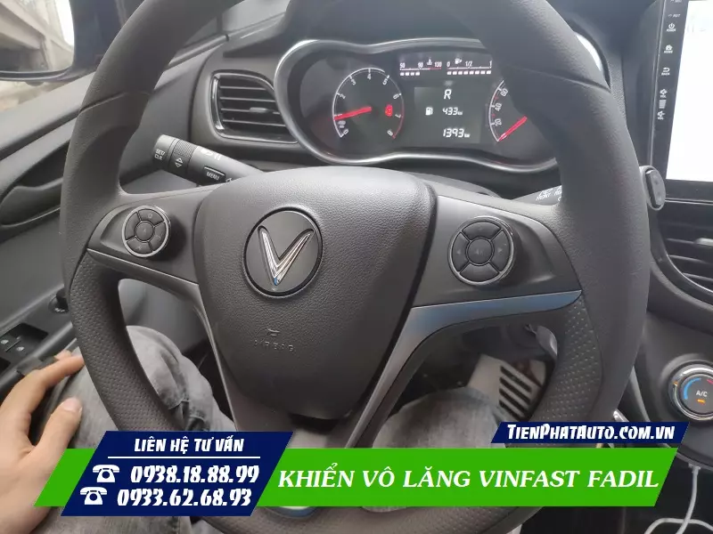 Nút khiển vô lăng cho xe Vinfast Fadil dạng tròn