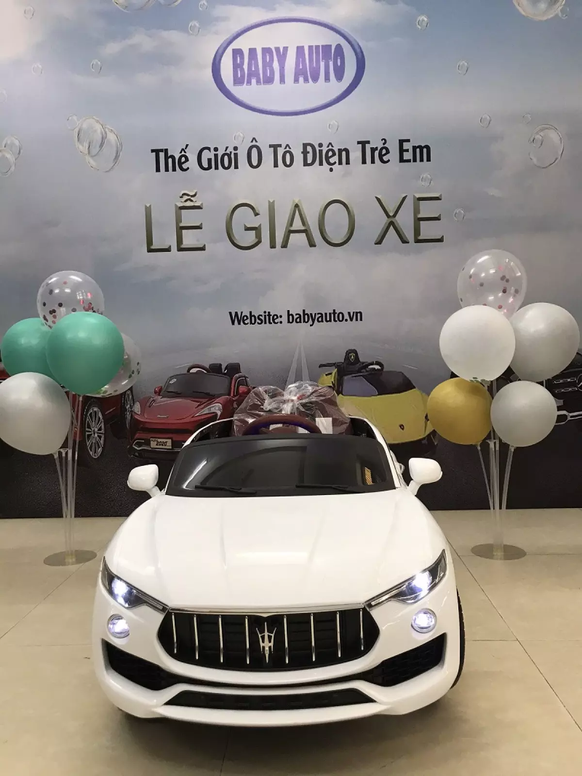 Bàn giao xe ô tô điện trẻ em Kupai 2021 tại Baby Auto