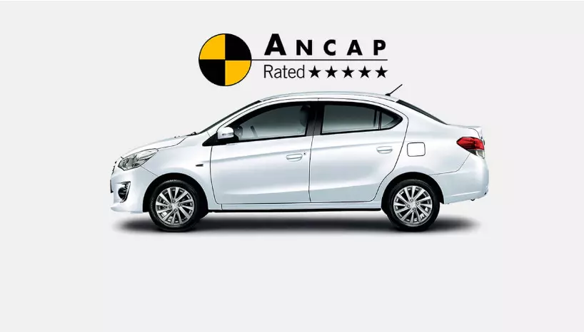 Mitsubishi Attrage đoạt giải an toàn 5 sao của Asean NCAP