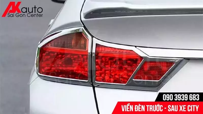 lắp viền đèn sau xe honda city