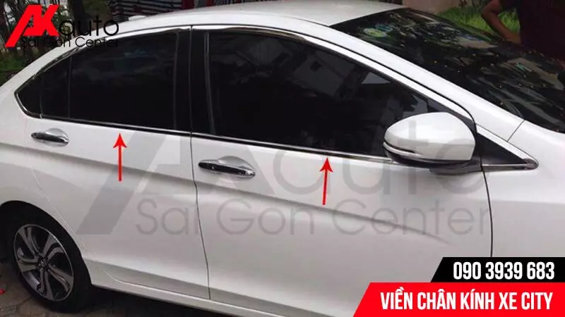 viền chân kính ô tô honda city tốt nhất