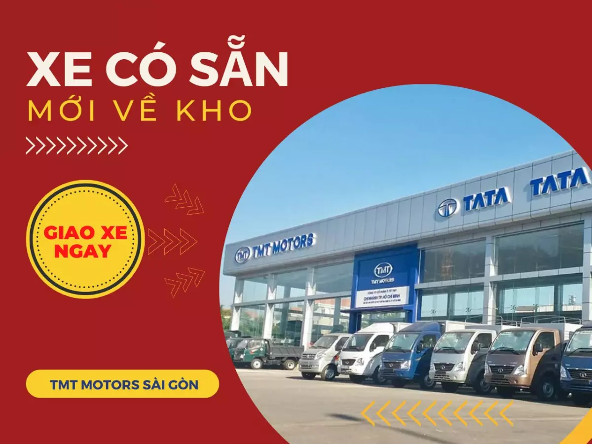 xe tải TMT có sẵn mới về kho