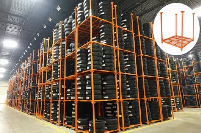 pallet sắt xếp chồng