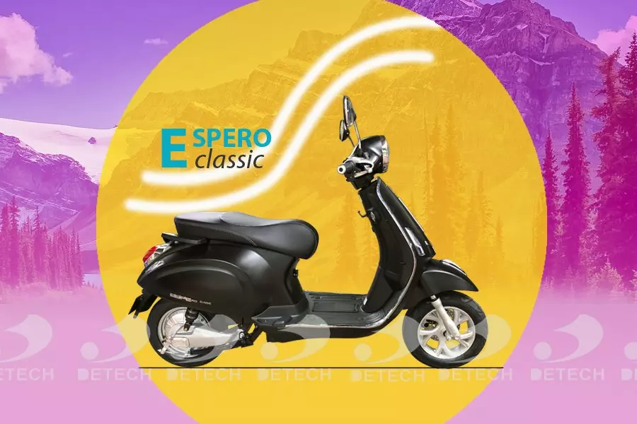 Xe máy điện vespa classics espero màu đen