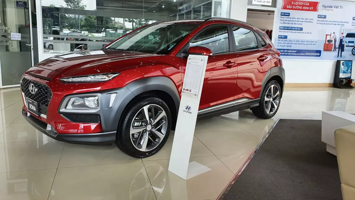 Kona Turbo sở hữu ngoại thất nổi bật