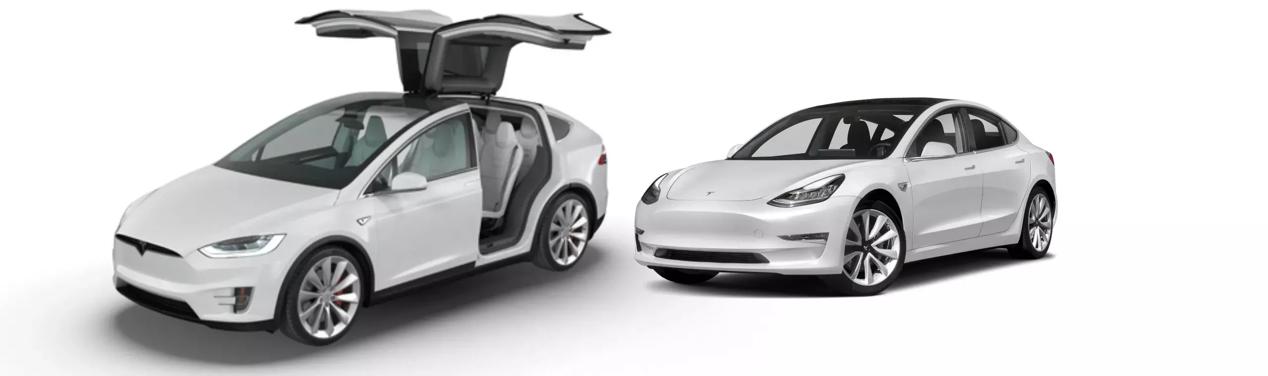 Tesla Model X và Tesla Model 3