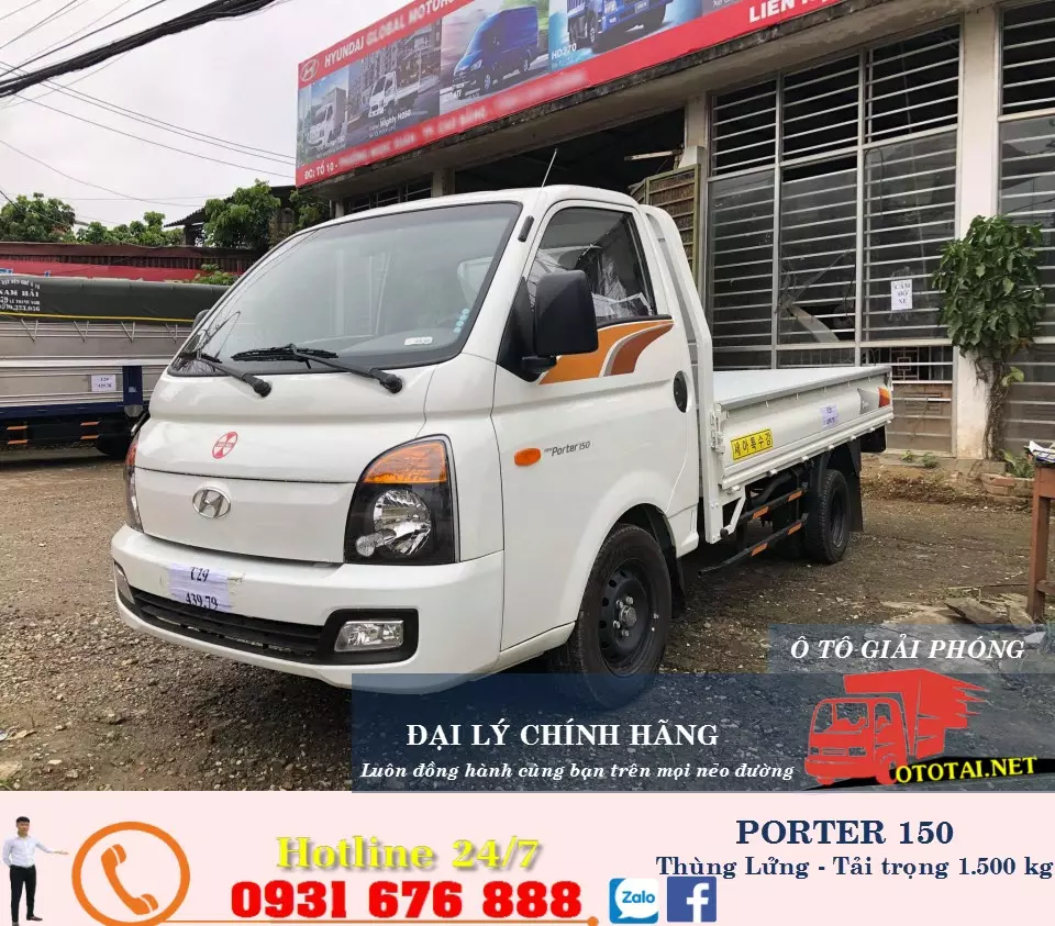 new porter 150 thùng lửng