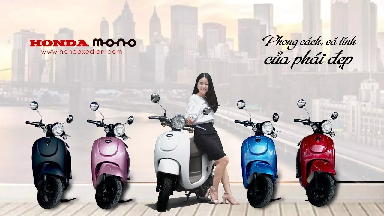 Xe máy điện Honda Mono có kiểu dáng rất thời trang