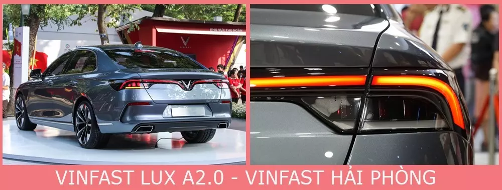 Phần đuôi xe VinFast Lux A2.0