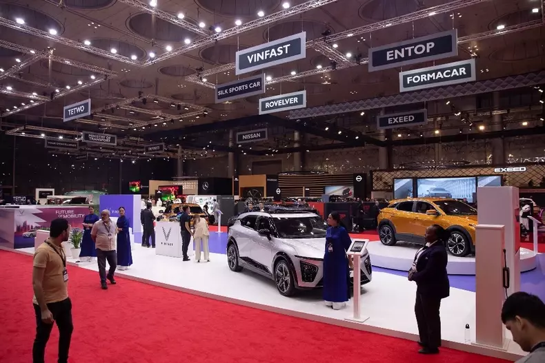 VinFast giới thiệu 4 mẫu xe điện tại Triển lãm ô-tô quốc tế Qatar 2023