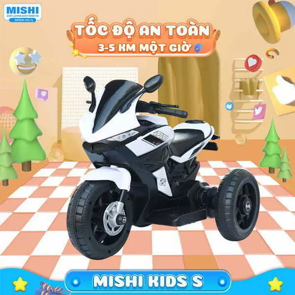 Xe moto điện trẻ em Mishi kids s