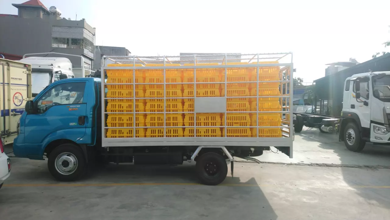 Xe tải Thaco K250 thiết kế thùng chở gia cầm