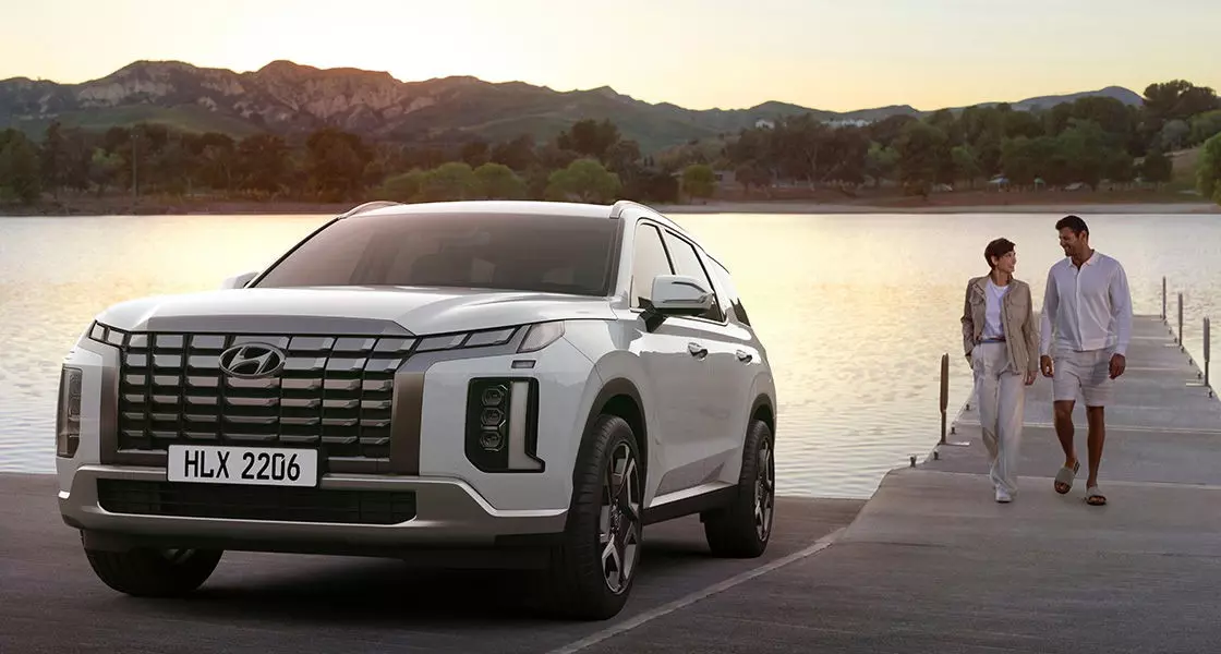 Hyundai Palisade 2020 màu xanh lục