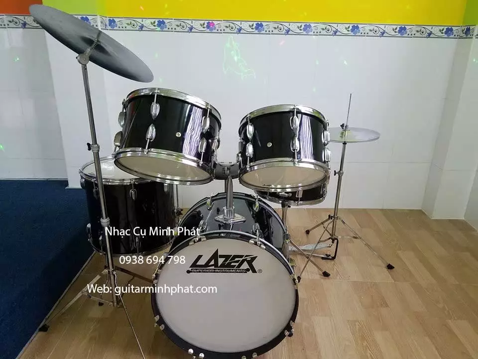 Dàn trống jazz lazer 5 drum giá rẻ tại nhạc cụ Minh Phát