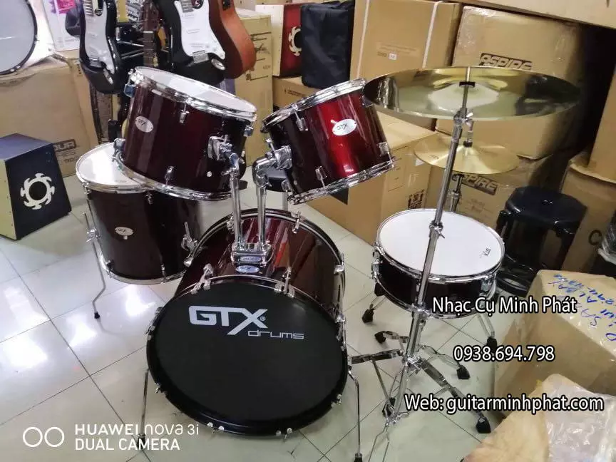 Bộ trống jazz GTX nhập khẩu chính hãng chất lượng tại Nhạc Cụ Minh Phát