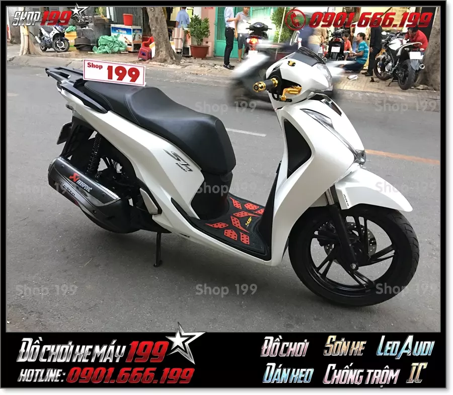 Image of xe Honda SH 125 150 2018 2019 2020 thay nẹp hông ốp sườn kiểu SH 300i giá rẻ ở Sài Gòn