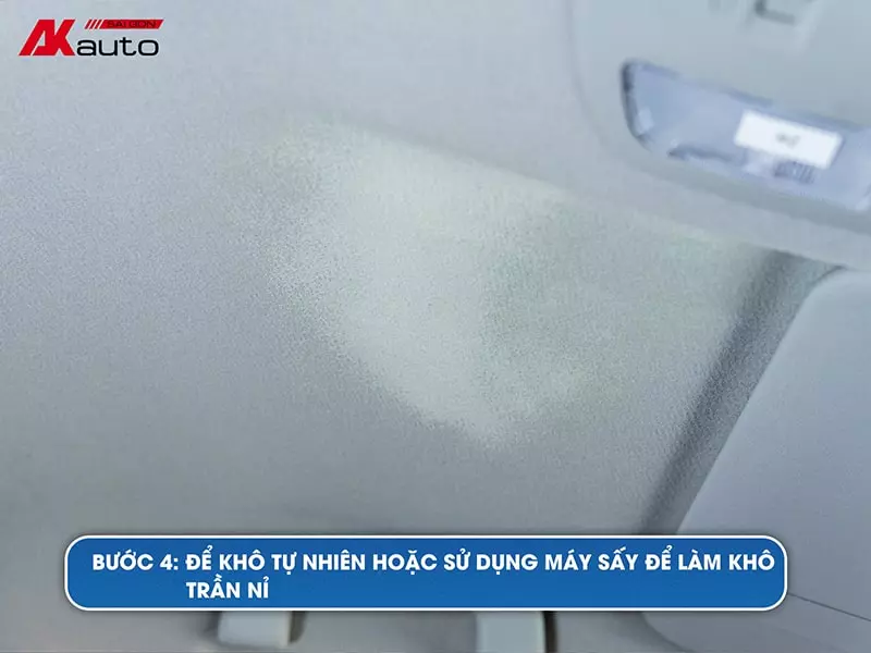 Để trần nỉ khô tự nhiên hoặc sử dụng máy sấy khô