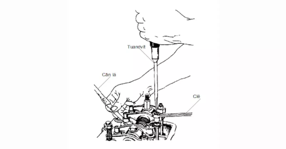 Điều chỉnh khe hở xupap động cơ theo trình tự