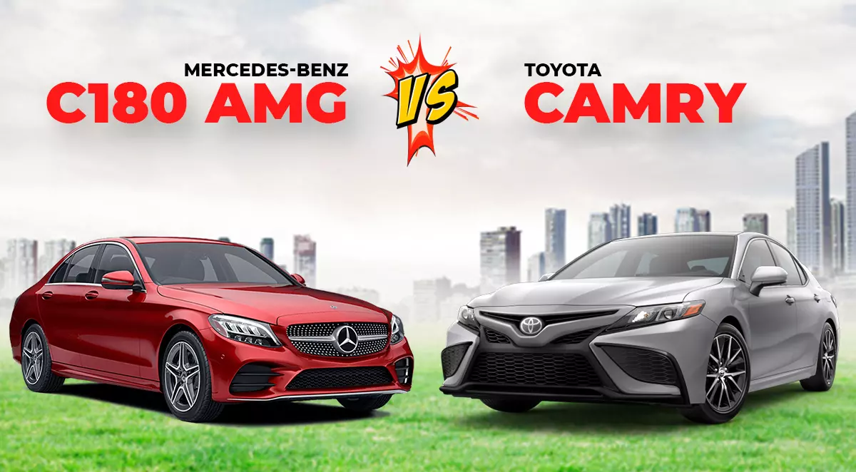 So sánh xe Mercedes-Benz C 180 AMG 2021 và Toyota Camry 2021