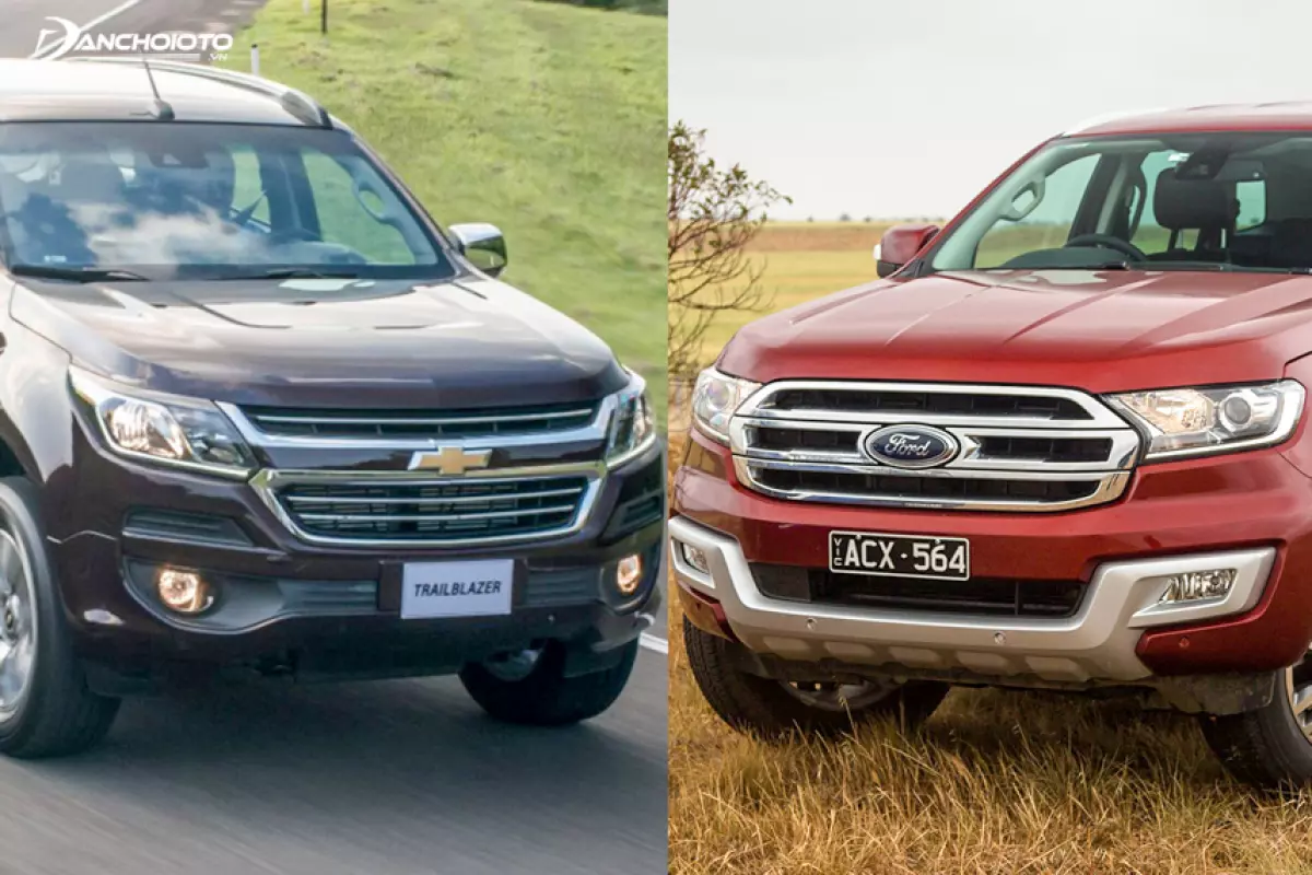 Chevrolet Trailblazer 2018 và Ford Everest 2018