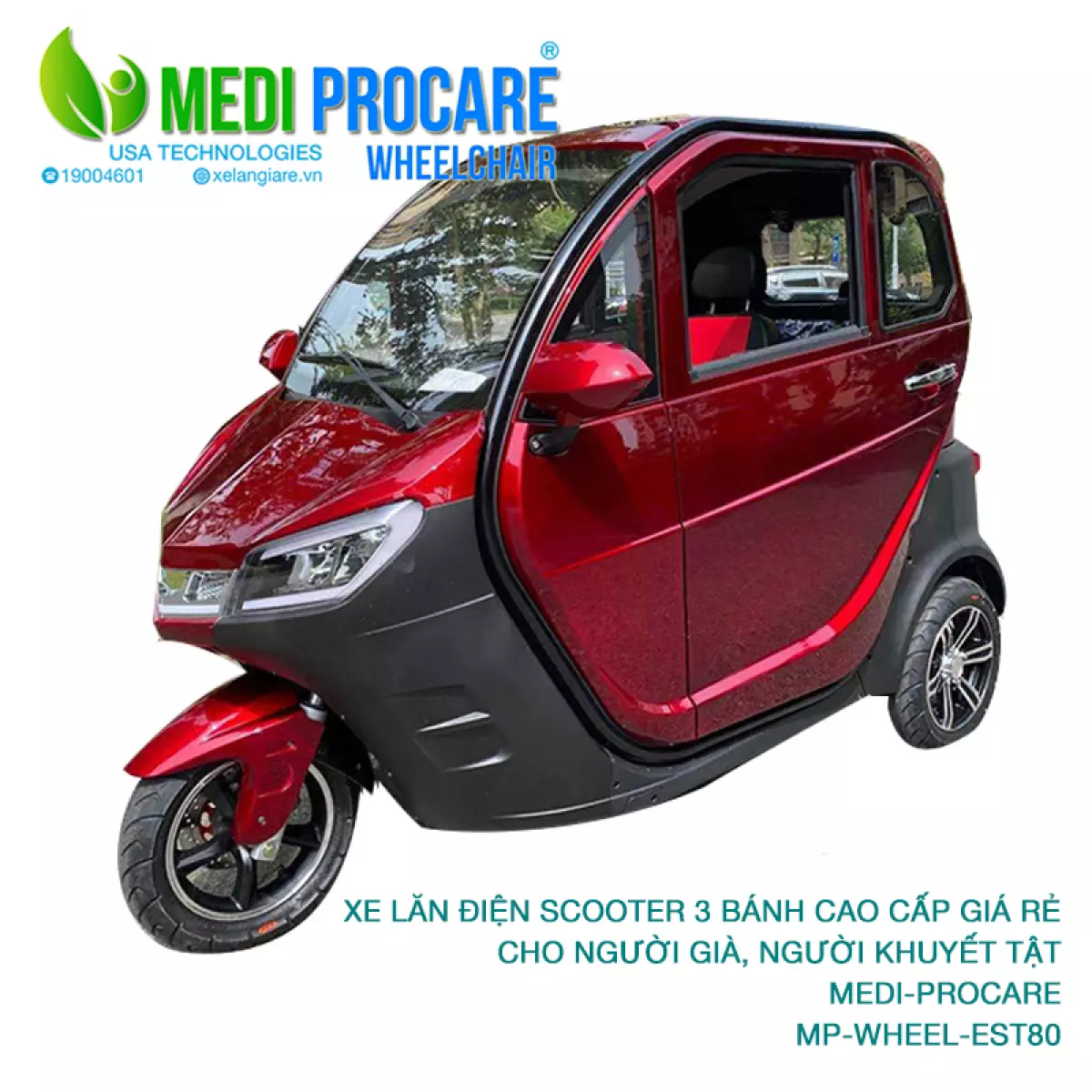 Xe lăn điện MEDI-PROCARE MP-WHEEL-EST80