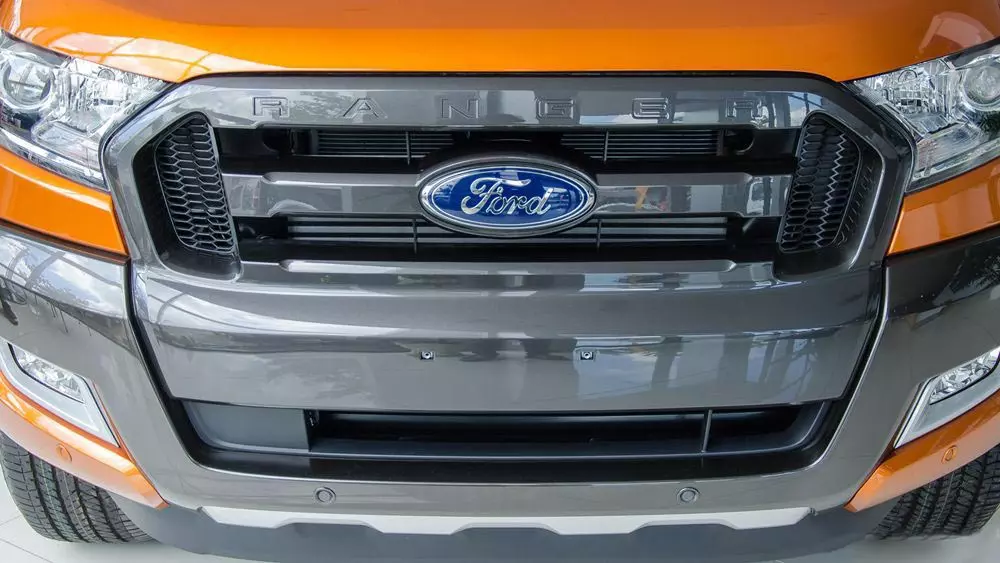 Ảnh chụp lưới tản nhiệt xe Ford Ranger Wildtrak 2018