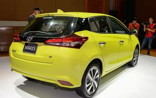 Đuôi xe của Yaris