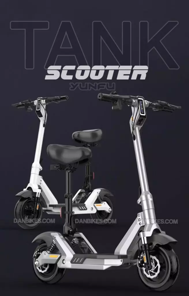 xe điện gấp gọn e-scooter tank yunfu